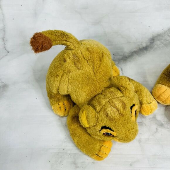 Vintage Disney Store The Lion King Simba 8" Sitting and Pouncing Plush Stuffed - Picture 5 of 11